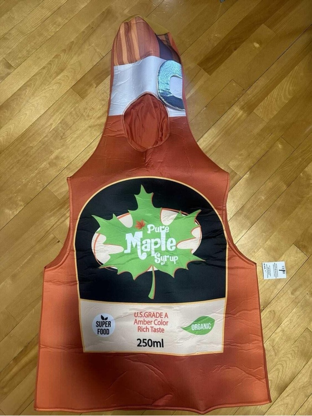 Adult pure maple syrup halloween costume (M)